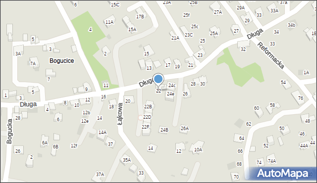 Wieliczka, Długa, 22, mapa Wieliczka