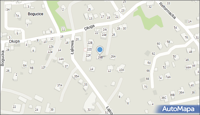 Wieliczka, Długa, 24B, mapa Wieliczka