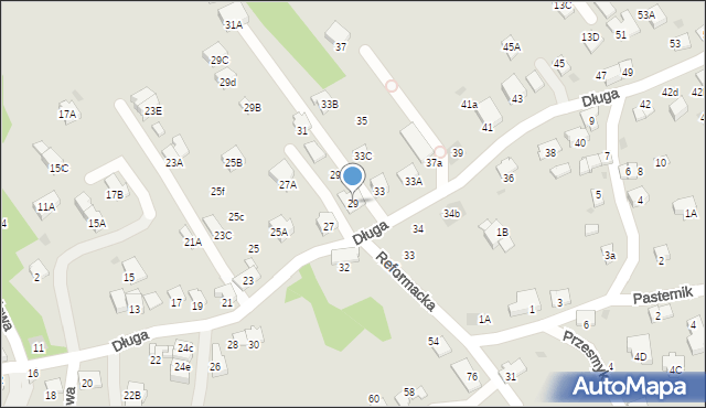 Wieliczka, Długa, 29, mapa Wieliczka