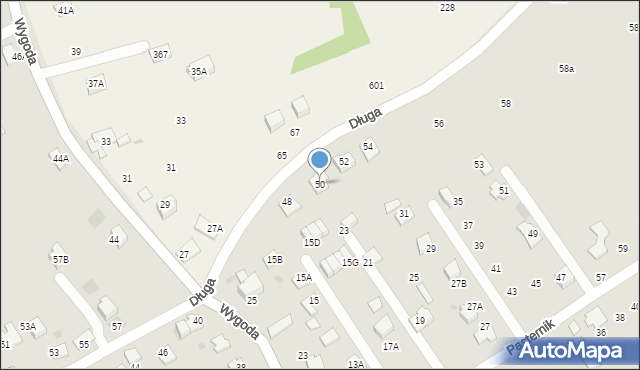 Wieliczka, Długa, 50, mapa Wieliczka