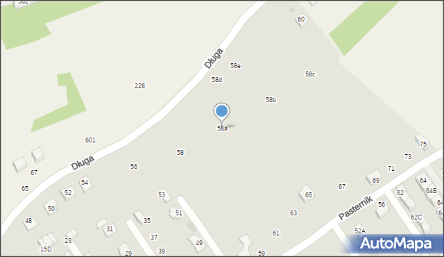 Wieliczka, Długa, 58a, mapa Wieliczka