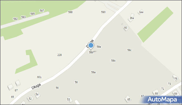 Wieliczka, Długa, 58d, mapa Wieliczka