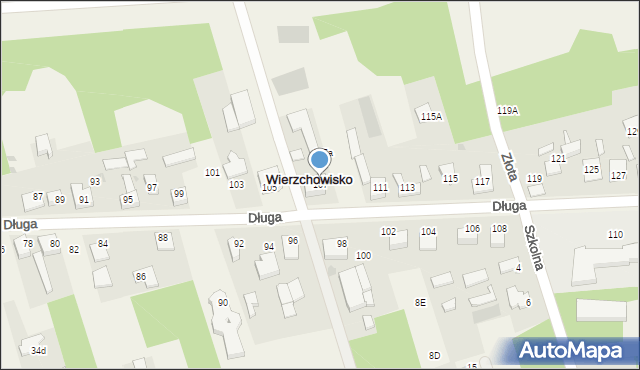 Wierzchowisko, Długa, 107, mapa Wierzchowisko