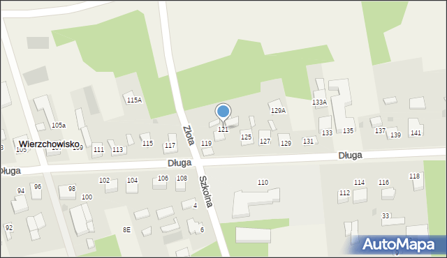 Wierzchowisko, Długa, 121, mapa Wierzchowisko