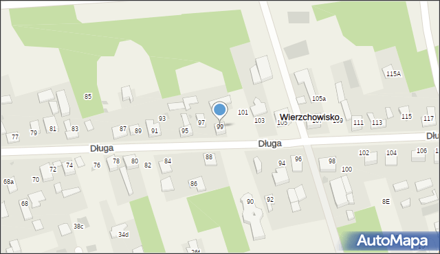 Wierzchowisko, Długa, 99, mapa Wierzchowisko