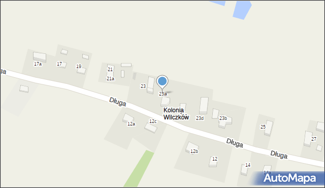 Wilczków, Długa, 23a, mapa Wilczków
