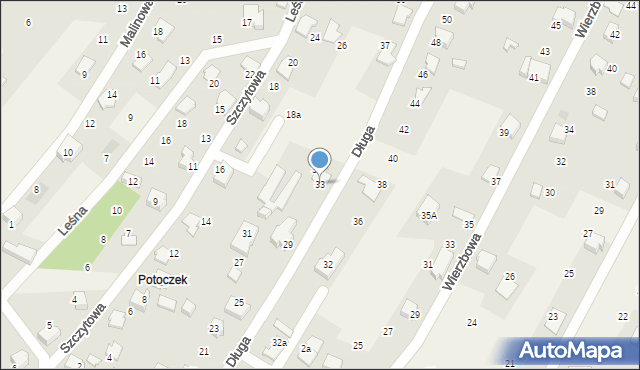 Wilkowice, Długa, 33, mapa Wilkowice