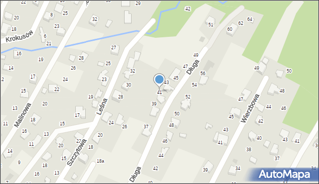 Wilkowice, Długa, 41, mapa Wilkowice