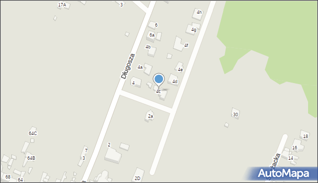 Wojkowice, Długosza, 4c, mapa Wojkowice