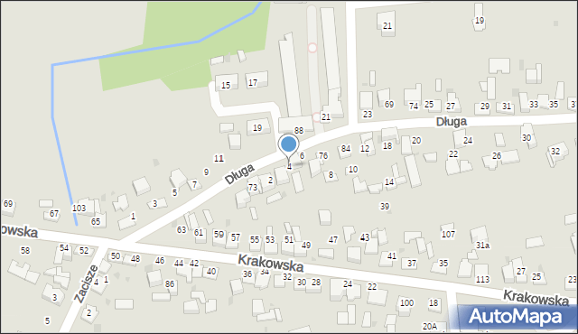 Wojnicz, Długa, 4, mapa Wojnicz