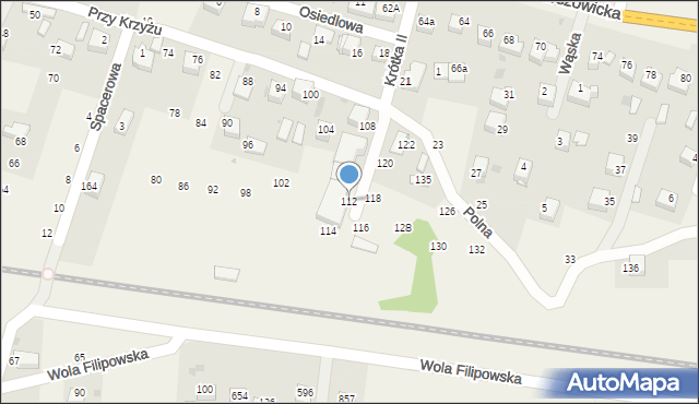 Wola Filipowska, Długa, 112, mapa Wola Filipowska