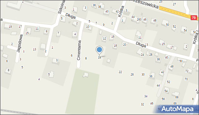 Wola Filipowska, Długa, 14, mapa Wola Filipowska