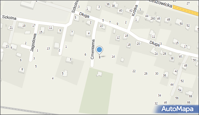 Wola Filipowska, Długa, 8, mapa Wola Filipowska