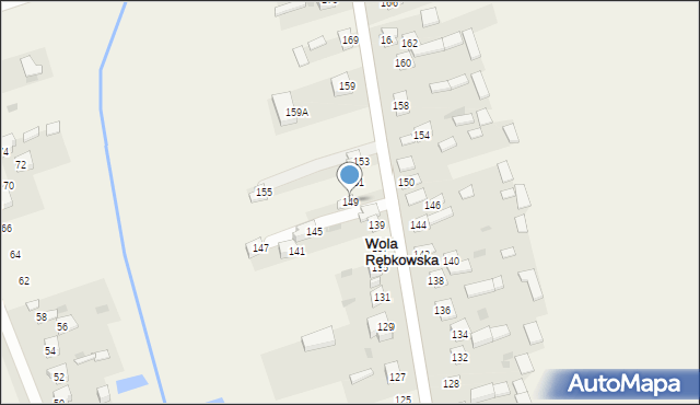 Wola Rębkowska, Długa, 149, mapa Wola Rębkowska