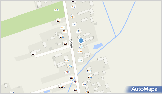 Wola Rębkowska, Długa, 218, mapa Wola Rębkowska