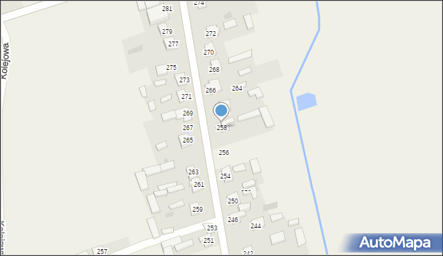 Wola Rębkowska, Długa, 258, mapa Wola Rębkowska