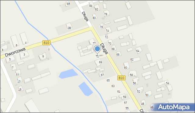 Wola Rębkowska, Długa, 71, mapa Wola Rębkowska