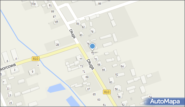 Wola Rębkowska, Długa, 72, mapa Wola Rębkowska