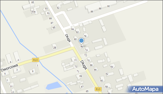 Wola Rębkowska, Długa, 76, mapa Wola Rębkowska