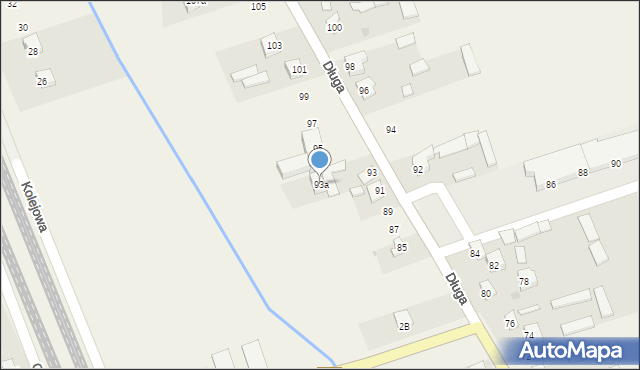 Wola Rębkowska, Długa, 93a, mapa Wola Rębkowska