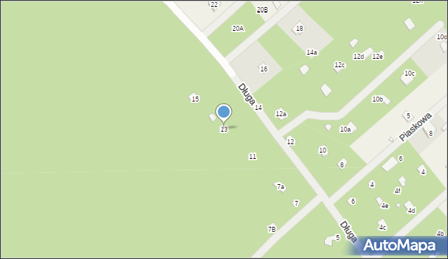 Wólka Kobylańska, Długa, 13, mapa Wólka Kobylańska