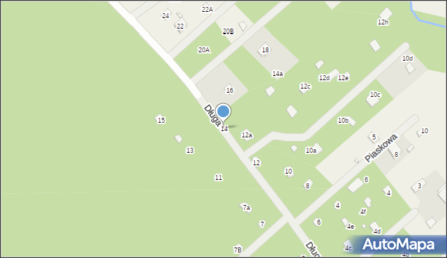 Wólka Kobylańska, Długa, 14, mapa Wólka Kobylańska