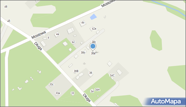 Wólka Kobylańska, Długa, 36a, mapa Wólka Kobylańska