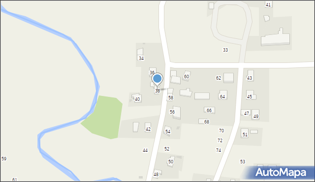 Wróblik Szlachecki, Długa, 38, mapa Wróblik Szlachecki