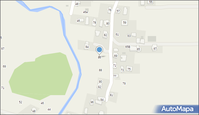 Wróblik Szlachecki, Długa, 86, mapa Wróblik Szlachecki