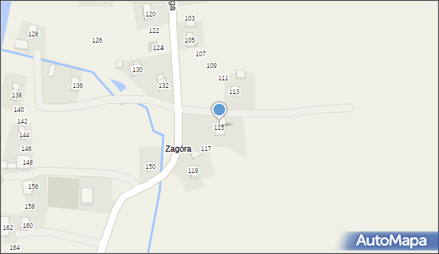 Wrocanka, Długa, 115, mapa Wrocanka