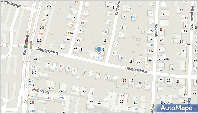 Wrocław, Długopolska, 10/12, mapa Wrocławia