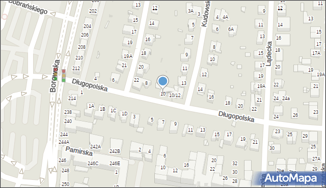 Wrocław, Długopolska, 10, mapa Wrocławia