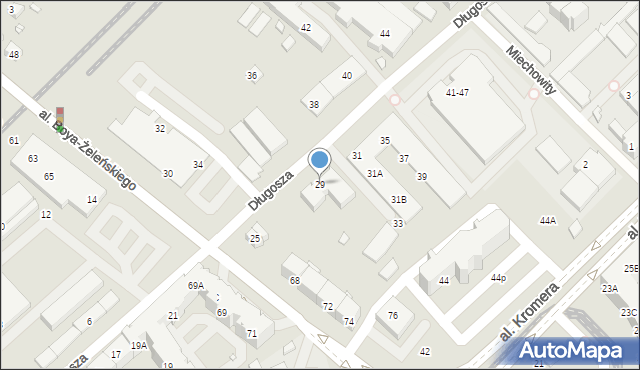 Wrocław, Długosza Jana, 29, mapa Wrocławia