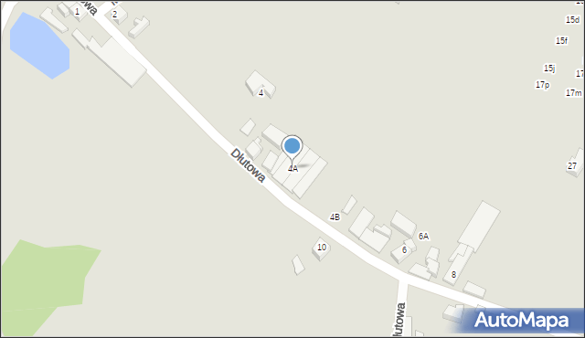 Wrocław, Dłutowa, 4A, mapa Wrocławia