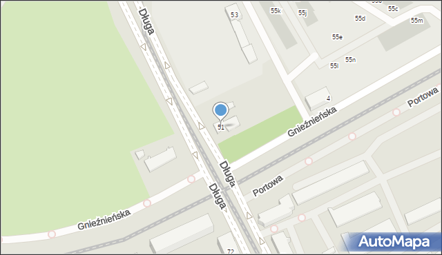 Wrocław, Długa, 51, mapa Wrocławia