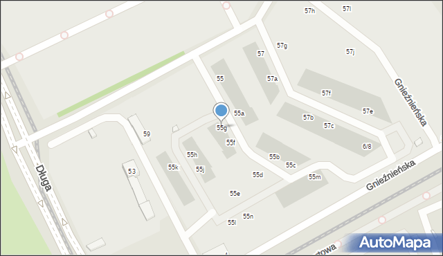 Wrocław, Długa, 55g, mapa Wrocławia