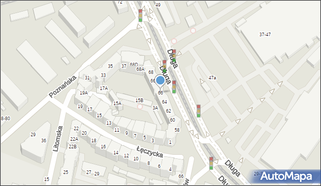 Wrocław, Długa, 66, mapa Wrocławia