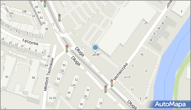 Wrocław, Długa, 29-35, mapa Wrocławia