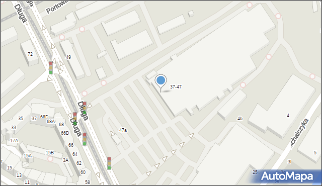 Wrocław, Długa, 37/47, mapa Wrocławia
