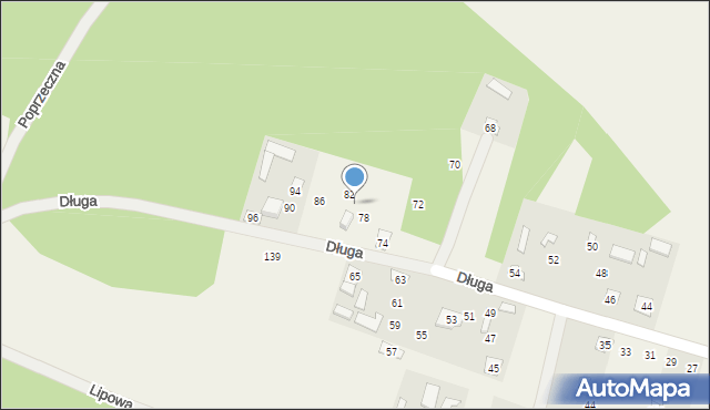 Wrzelowiec, Długa, 80, mapa Wrzelowiec