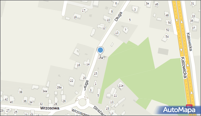 Wrzosowa, Długa, 15a, mapa Wrzosowa