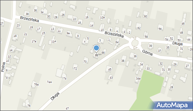 Wrzosowa, Długa, 68, mapa Wrzosowa