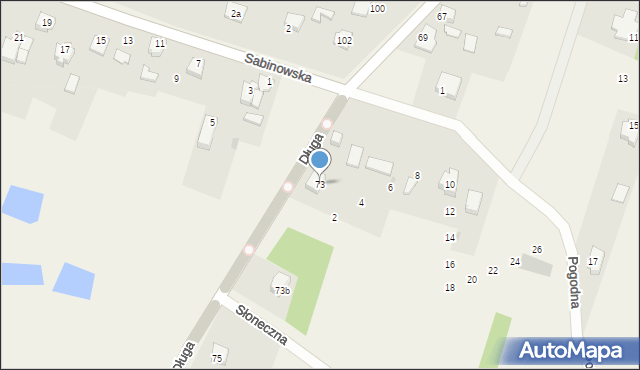 Wrzosowa, Długa, 73, mapa Wrzosowa