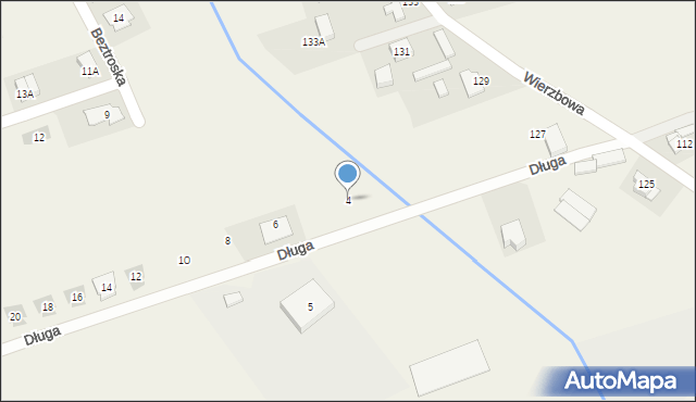 Wysogotowo, Długa, 4, mapa Wysogotowo