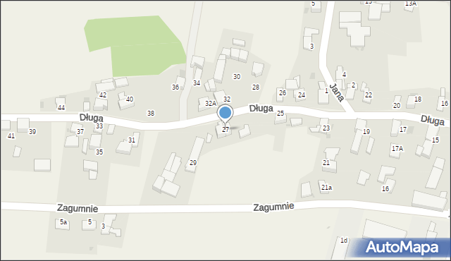 Zabełków, Długa, 27, mapa Zabełków