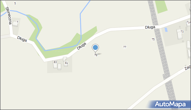 Zabełków, Długa, 79, mapa Zabełków