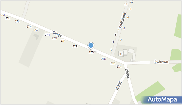 Zabijak, Długa, 27D, mapa Zabijak