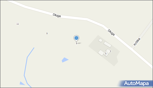 Ząbrowo, Długa, 7, mapa Ząbrowo