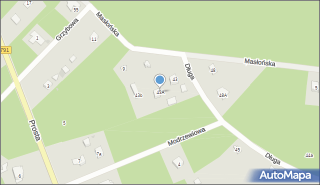 Żarki-Letnisko, Długa, 43A, mapa Żarki-Letnisko