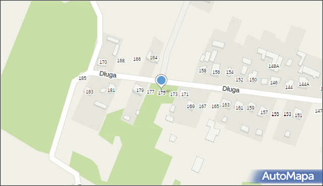 Zawada, Długa, 175, mapa Zawada